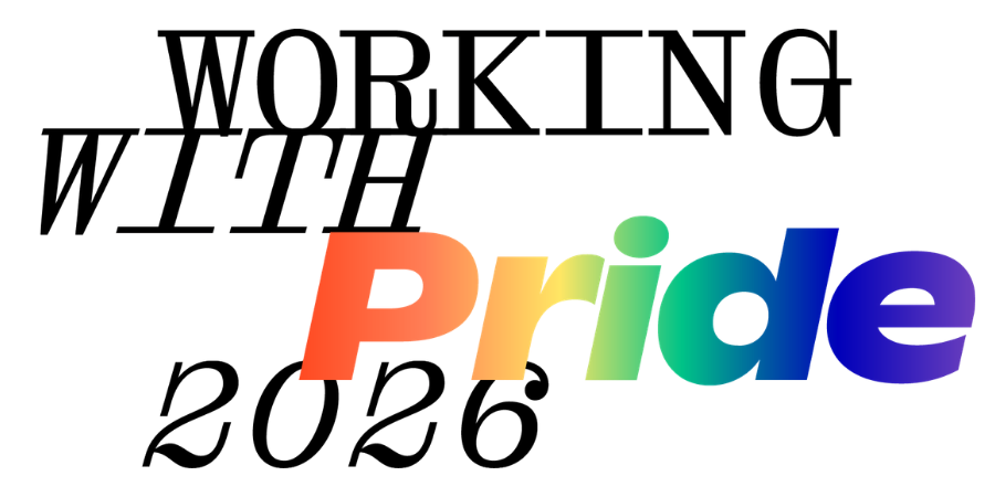 Working with Pride 2026 logo.